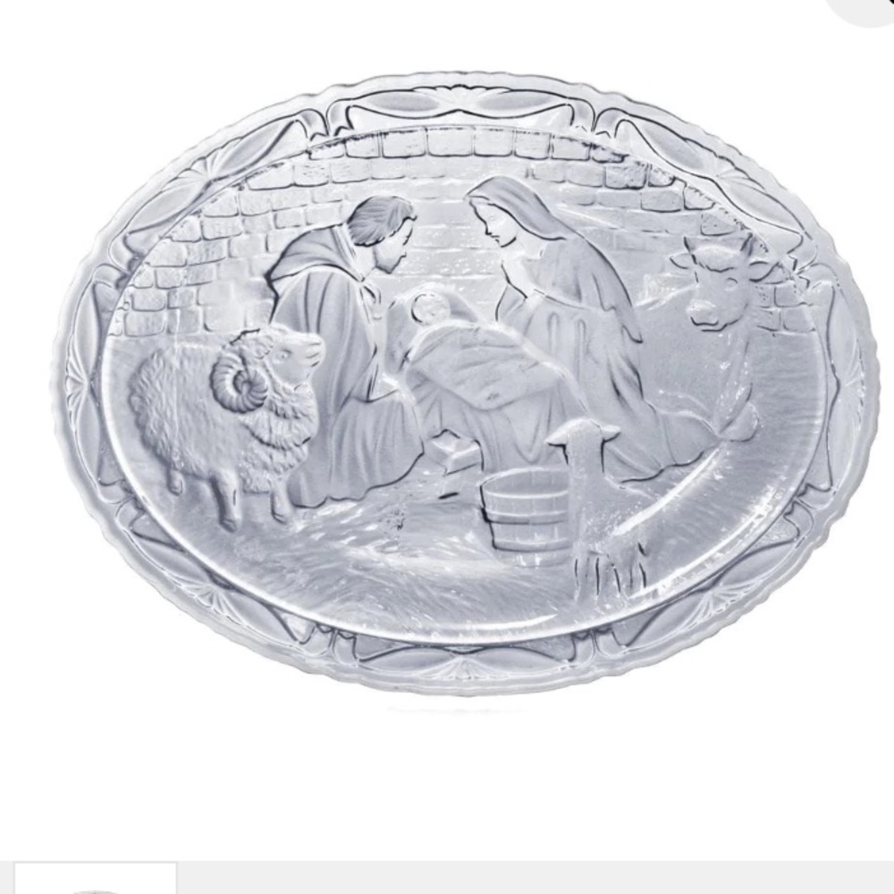 Mikasa Nativity Plaque w/stand